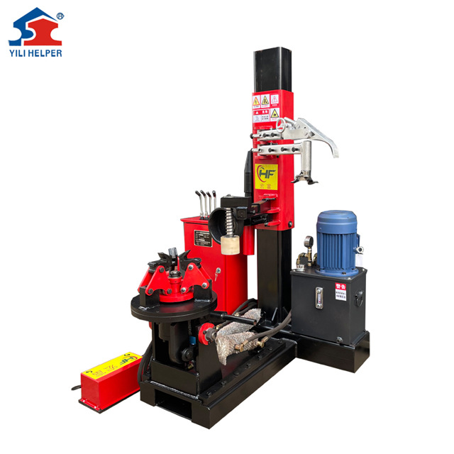 立式扒胎機扒胎作業(yè)時鏟頭的調(diào)整